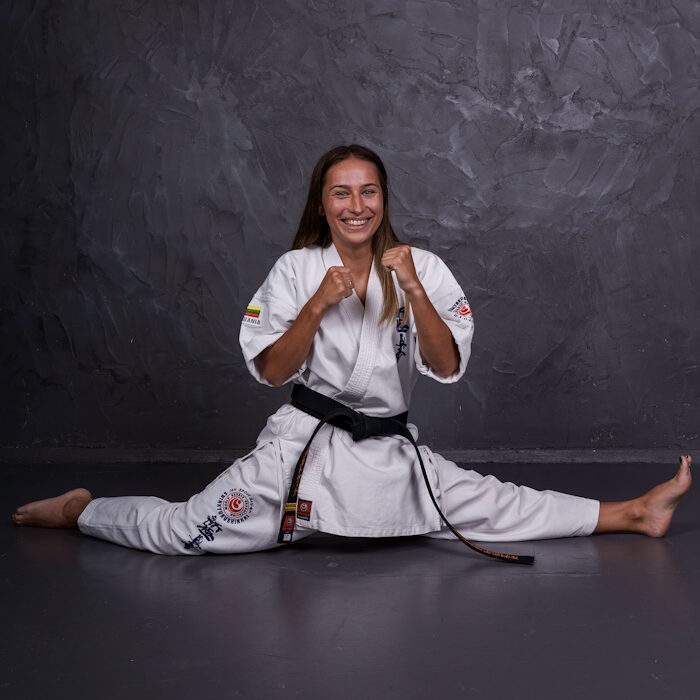 Erika Žeburtovič, karate trenerė.